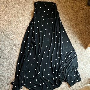 Lularoe black and white maxi skirt